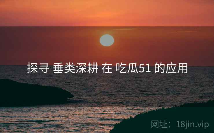 探寻 垂类深耕 在 吃瓜51 的应用