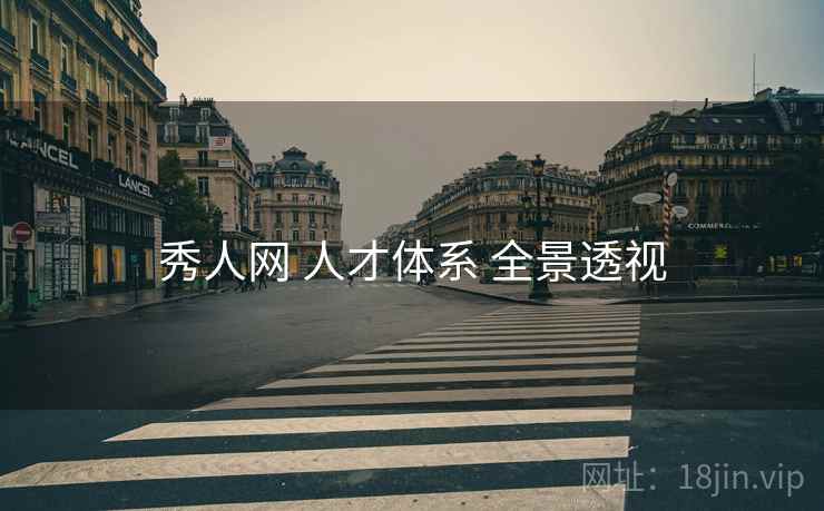 秀人网 人才体系 全景透视