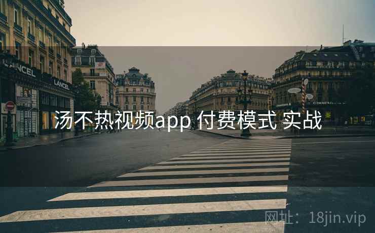 汤不热视频app 付费模式 实战