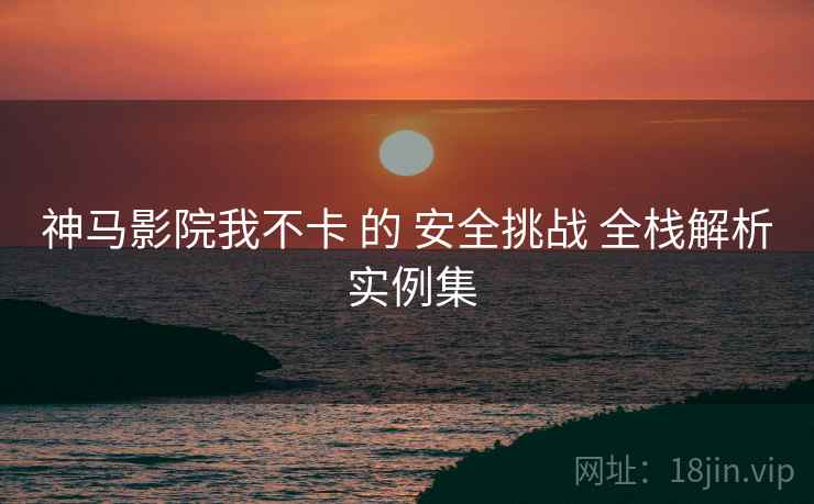 神马影院我不卡 的 安全挑战 全栈解析 实例集