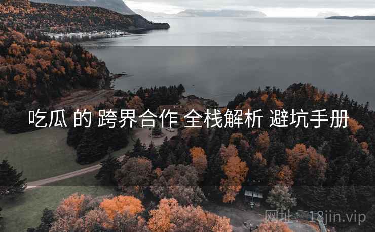 吃瓜 的 跨界合作 全栈解析 避坑手册